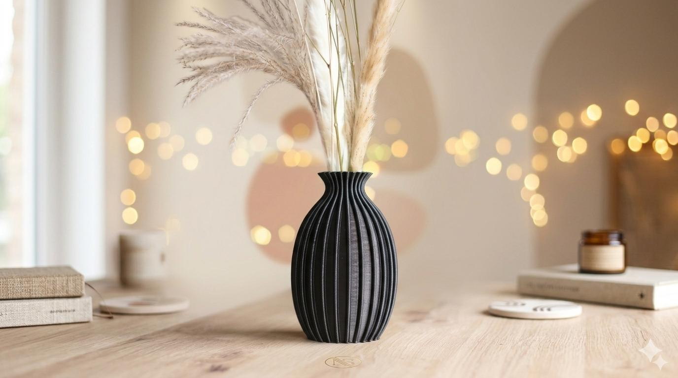 Vase für Trockenblumen