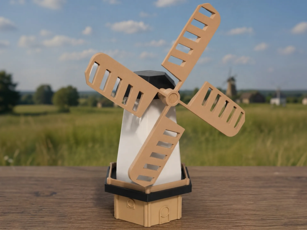 Dekorative Windmühle