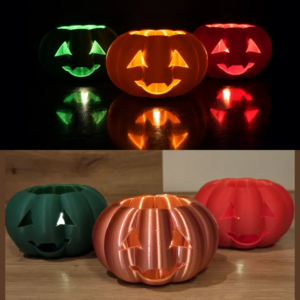 Halloween K&uuml;rbis mit LED Teelicht